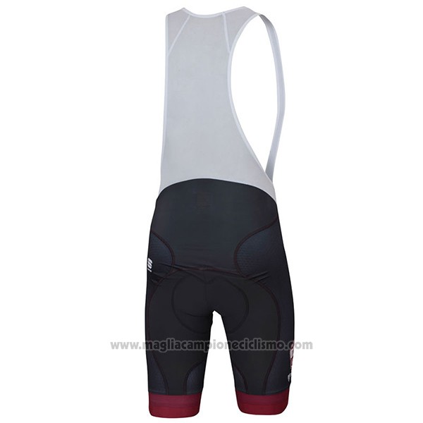 2017 Abbigliamento Ciclismo Strade Bianche Trek Rosso Manica Corta e Salopette